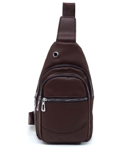 Fashion Sling Backpack XON10X BROWN/